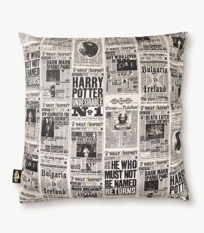 Cushion cover The Daily Prophet Harry Potter - Boutique Harry Potter