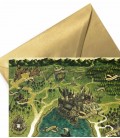 Map of Hogwarts School Greeting Card - Harry Potter