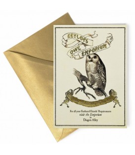 Carte de voeux Eeylops Owl Emporium - Harry Potter