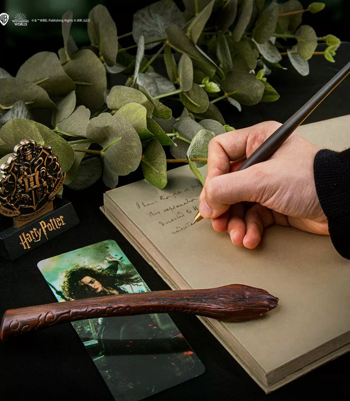 Stylo baguette magique Severus Rogue avec support et marque page
