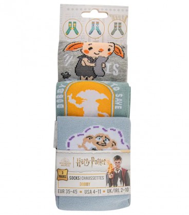 Lot 3 paires de chaussettes Dobby,  Harry Potter, Boutique Harry Potter, The Wizard's Shop