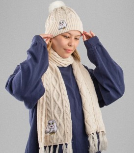 Set beanie and scarf Hedwig- Harry Potter