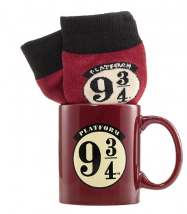 Set cadeau Mug et Chaussettes Quai 9 3/4 - Harry Potter