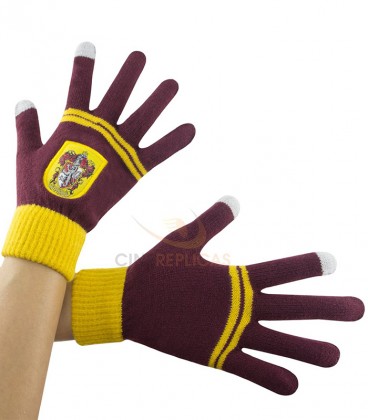 Gryffindor purple and gold tactile gloves