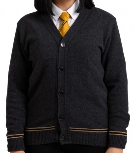 Cardigan Poufsouffle enfant col V - Harry Potter