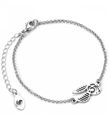 Sterling silver Golden Snitch Charm Bracelet  - Harry Potter