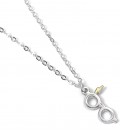 Lightning Bolt with Glasses Necklace - Harry Potter