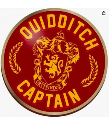 Badge Pin's Quidditch Captain Gryffondor - Harry Potter,  Harry Potter, Boutique Harry Potter, The Wizard's Shop