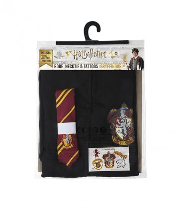 Pack Déguisement Gryffondor - Robe Cravate Tatouages,  Harry Potter, Boutique Harry Potter, The Wizard's Shop