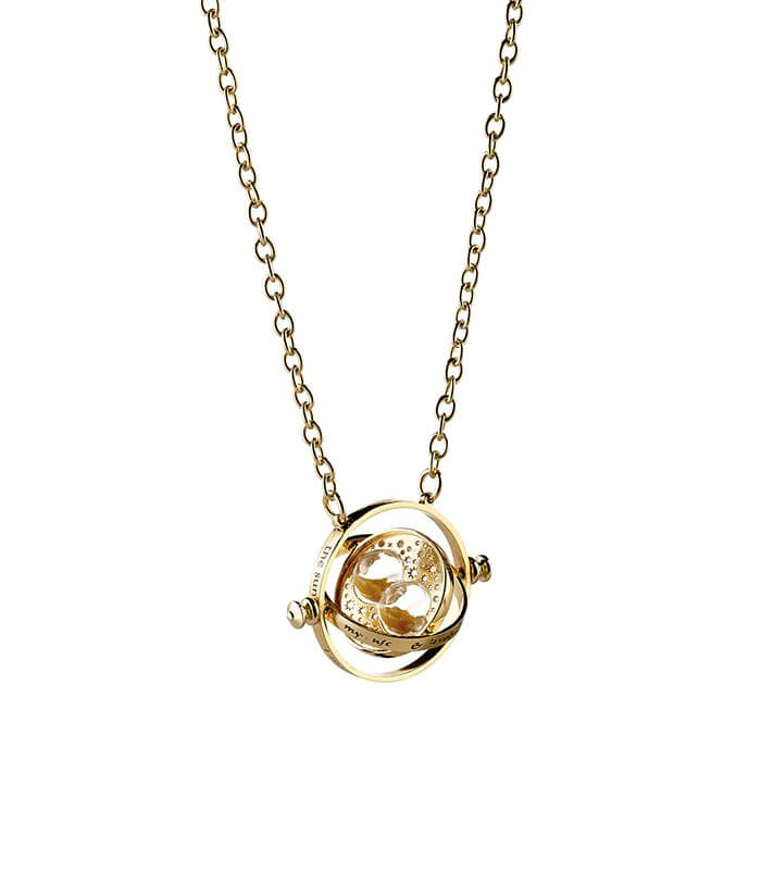 Harry Potter - Collier avec horloge Vif d'or (plaqué or) - Bijoux